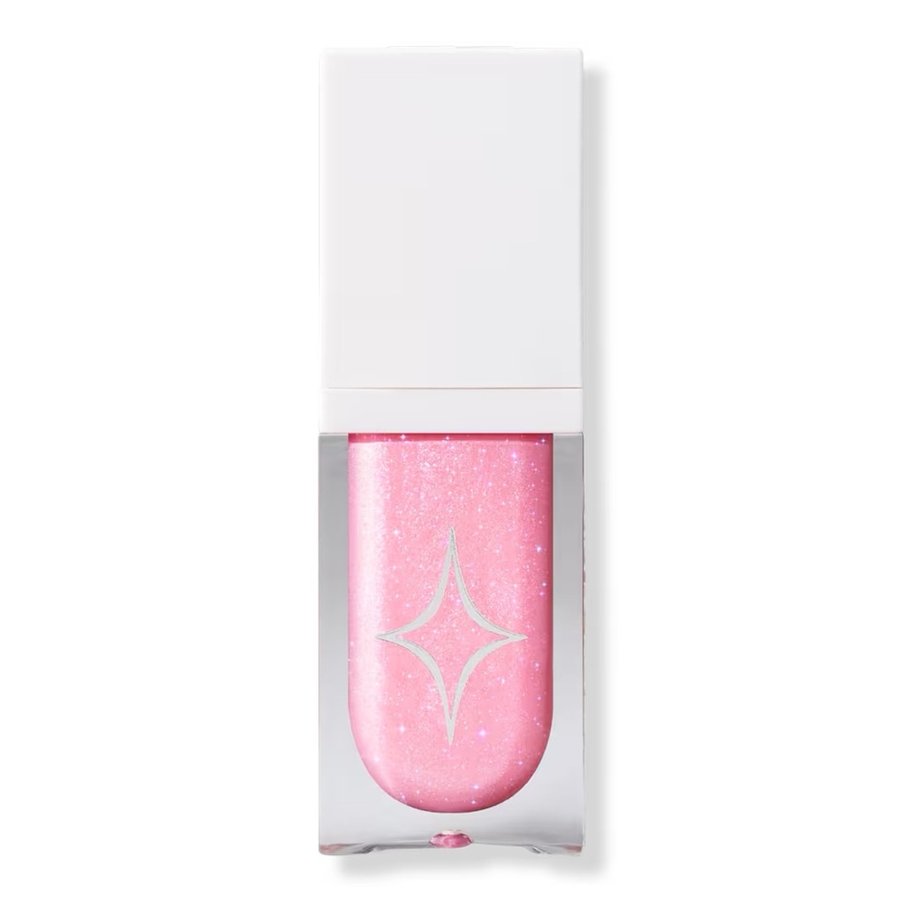 Half Magic Y2K Cherub Magic Drip Glitter Lip Gloss- bubblegum pink with reflects